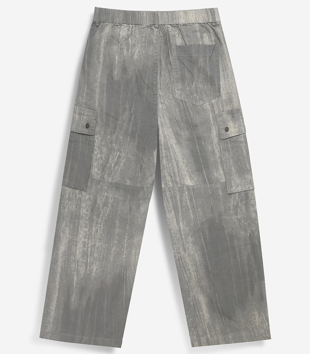 Ash Relaxed Fit Cargo - Light Grey