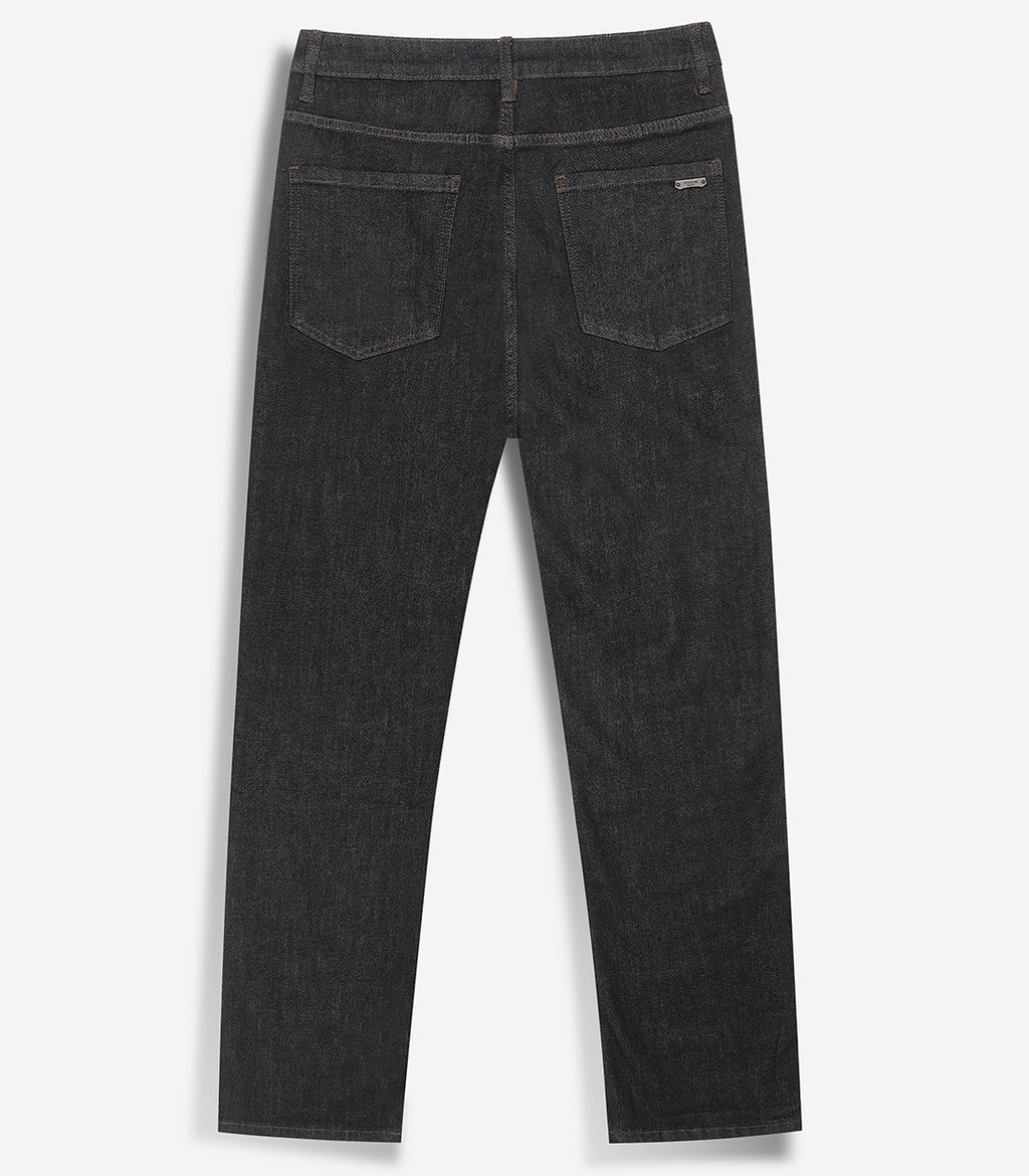 Deep Raw Wash Denim - Straight Fit