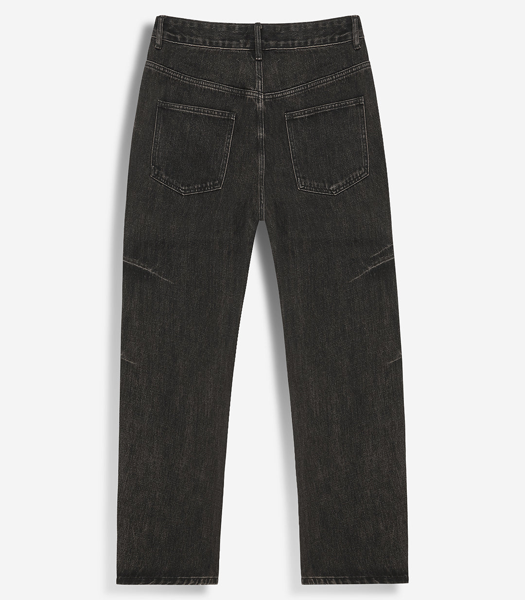 Washed-Black Straight Fit Jeans
