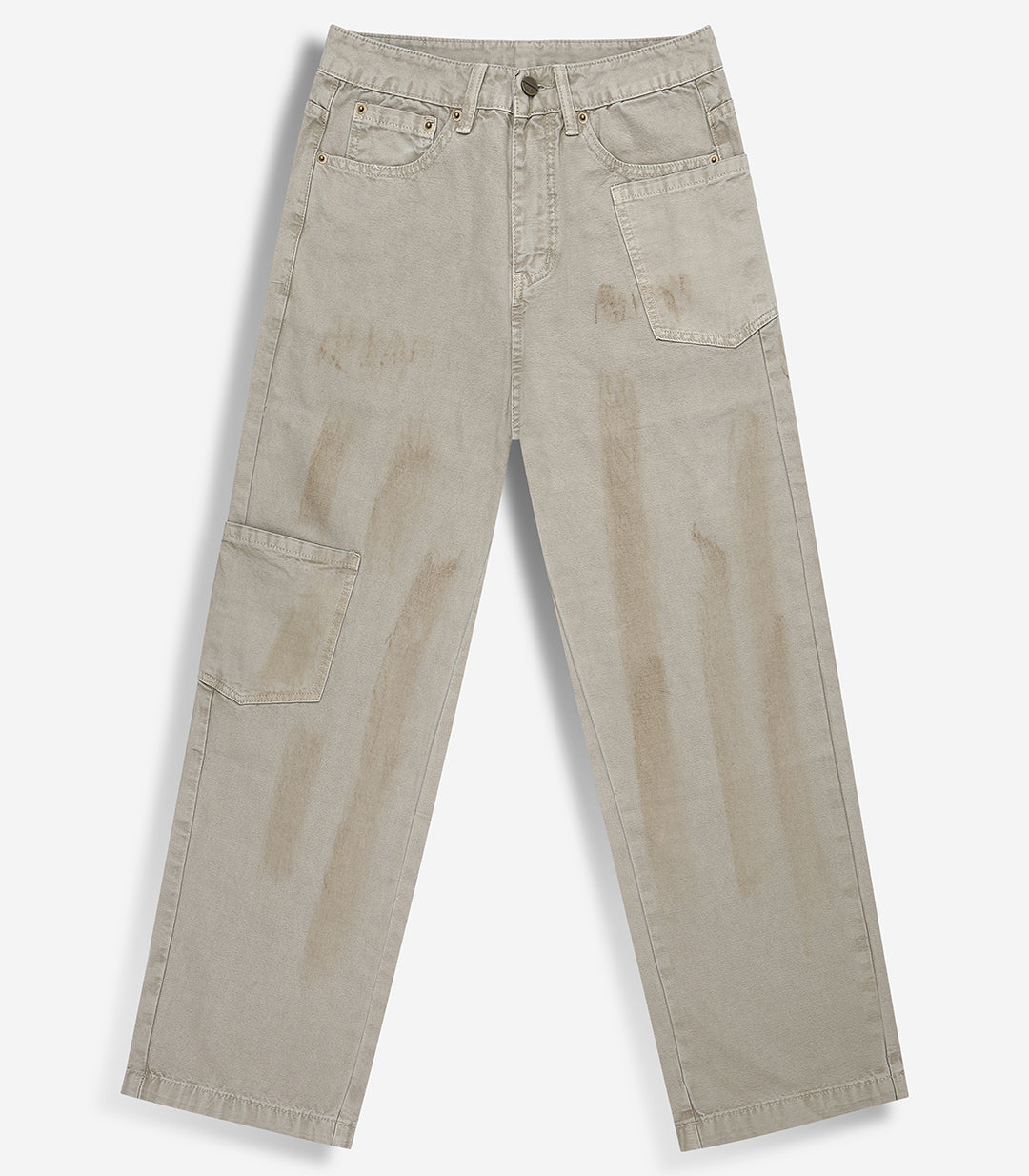 Concrete Dust Denim- Relaxed Fit - Beige