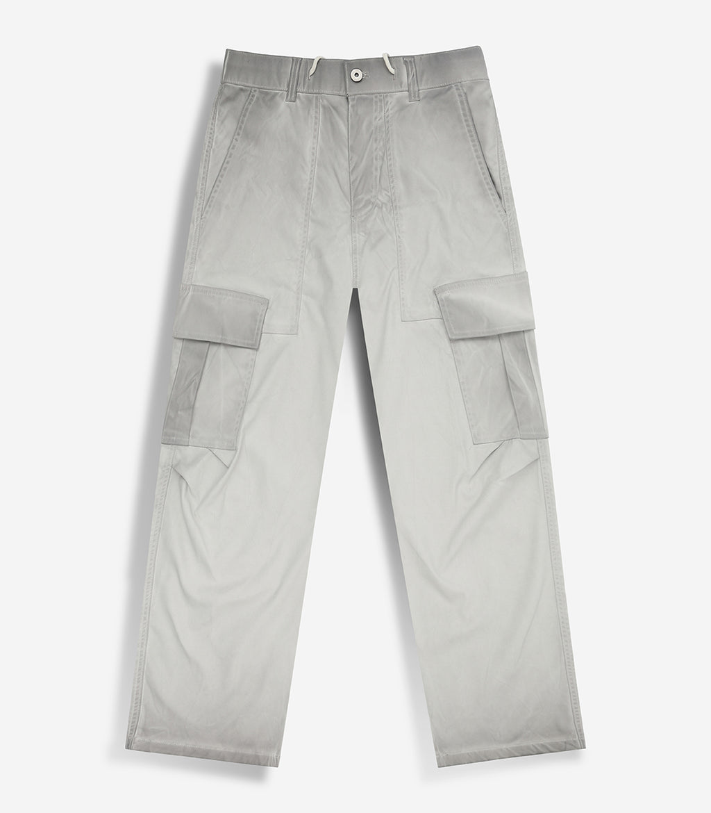 Washed Wide-Leg Cargo