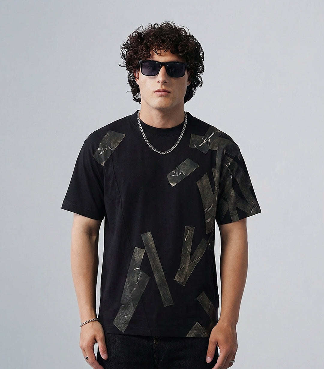 Taped Oversized T-Shirt