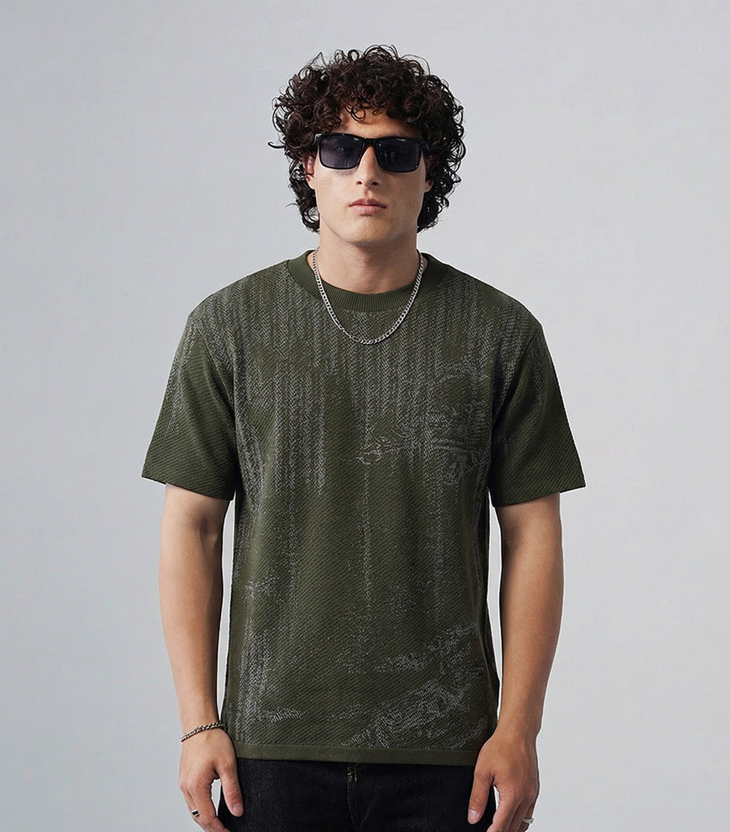 Oversized Textured T-shirt
